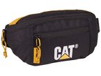 Черна чанта през кръста Caterpillar® с жълти акценти.