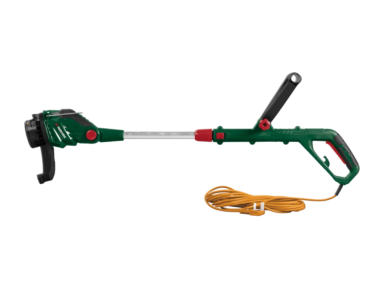 PARKSIDE® 550W Electric Lawn Trimmer with an orange power cord.