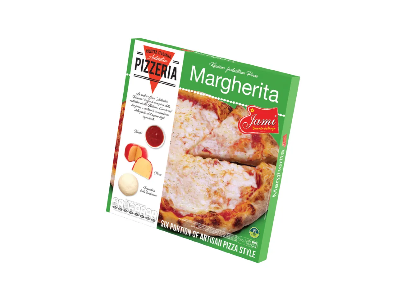Zamrznuta pica Margherita marke Dr. Oetker.