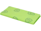 Pano de limpeza de microfibra verde com padrão de pata