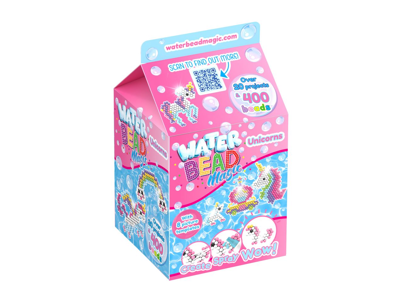 Water Babies collectible toy in a milk carton-shaped box.
