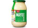 Een pot Kania mayonaise met citroen, traditioneel bereid in België.