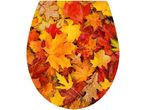 Autumn leaves toilet seat cover.
