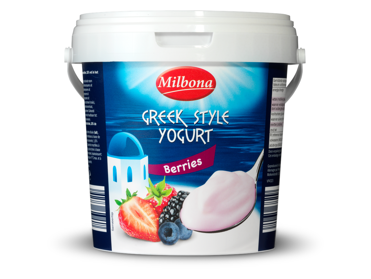 Milbona Griekse yoghurt met bessen.
