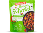 Freshona Bonenschotel Mexicaanse Stijl met zwarte en bruine bonen, groenten en licht pittige saus.