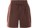 Pruunid, elastsed lühikesed püksid nööriga.