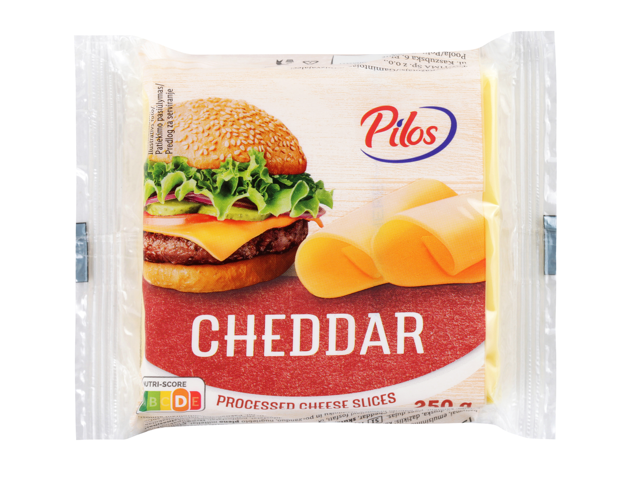 Pakiranje narezkov Pilos Cheddar sira.
