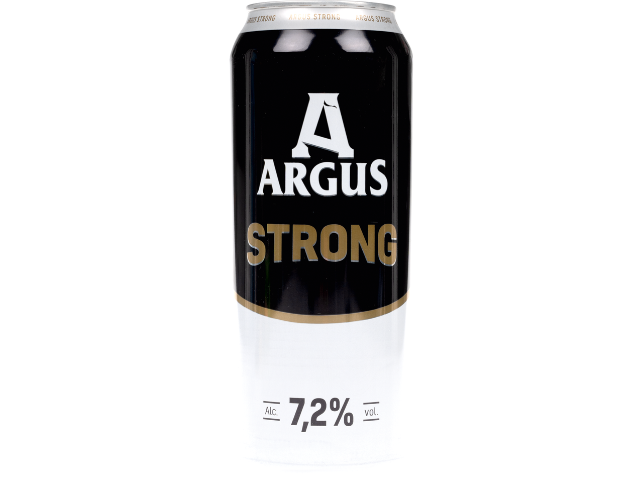 Doză de bere Argus Strong.