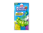 Packaging for self-sealing water balloons, 100+ included, filling in 60 seconds, made from recycled plastic.