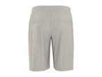 Back view of light grey men's shorts with an elasticated waist and two back pockets.