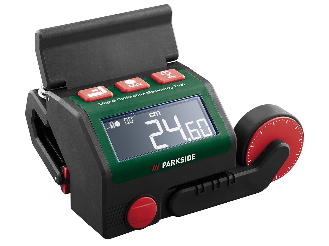 Дигитален калибриращ измервателен уред Parkside® с дисплей.