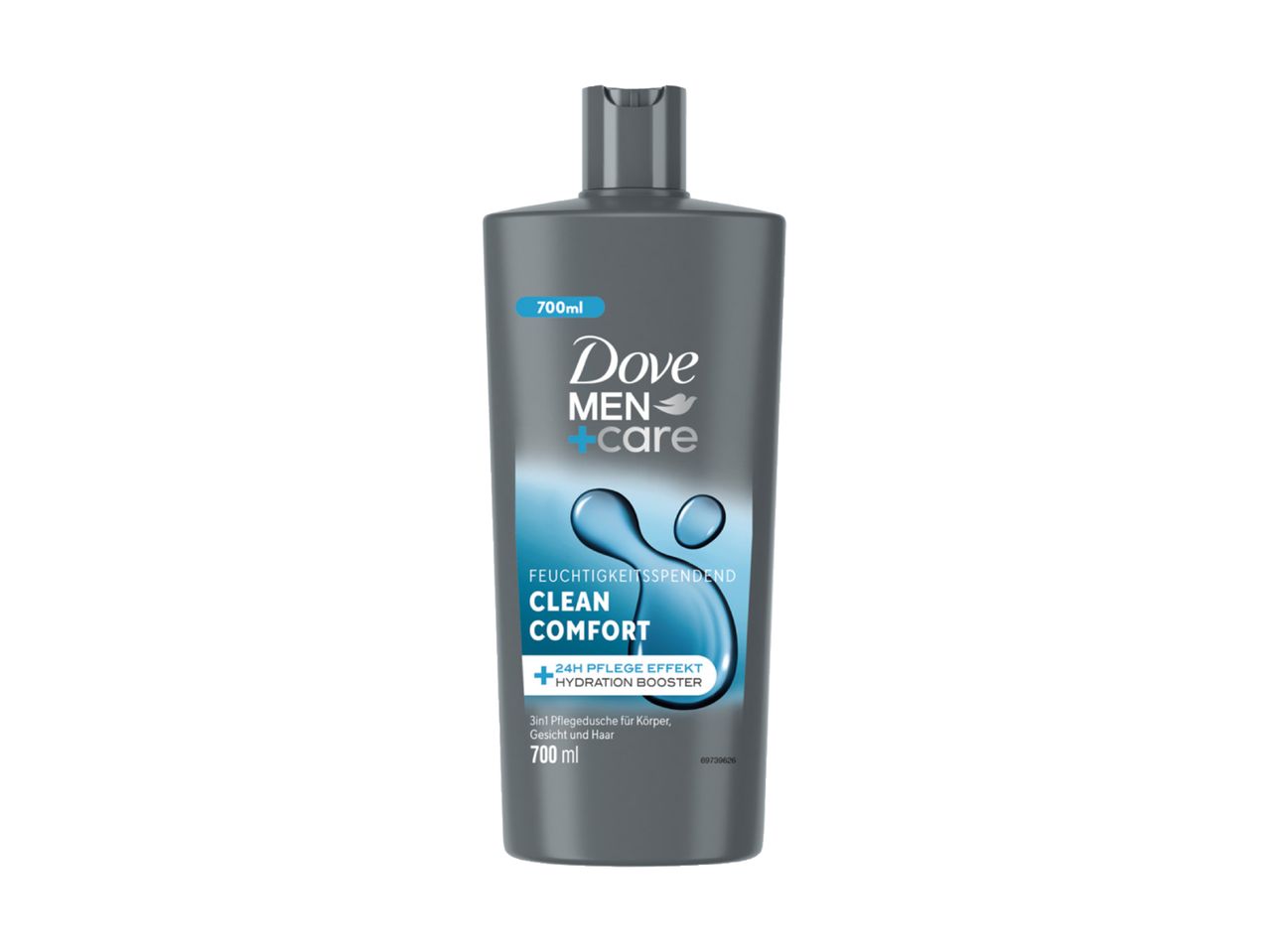 Dove Men+Care Clean Comfort Duschgel 700ml, 24h Feuchtigkeit.