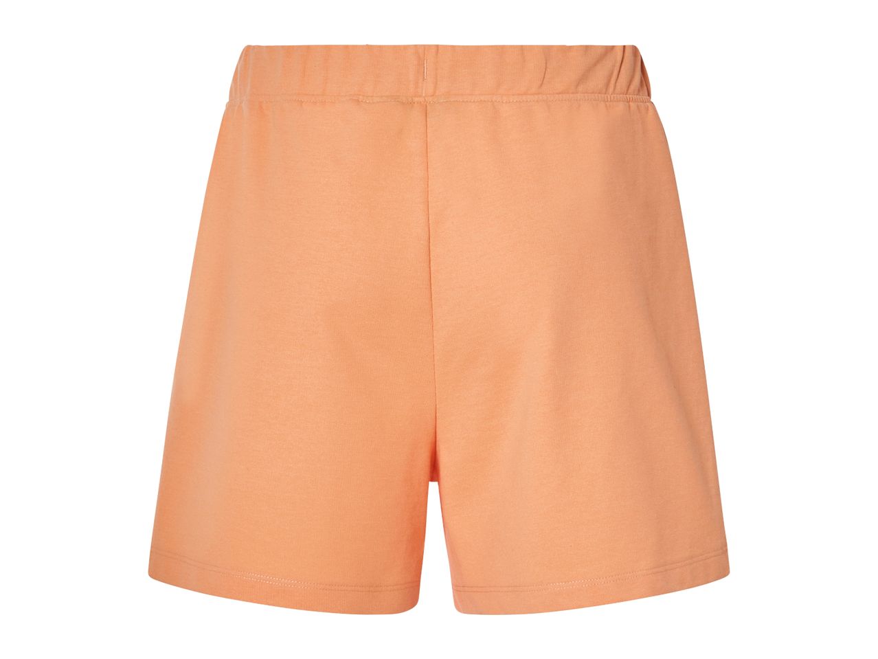 Peach-colored women's shorts.