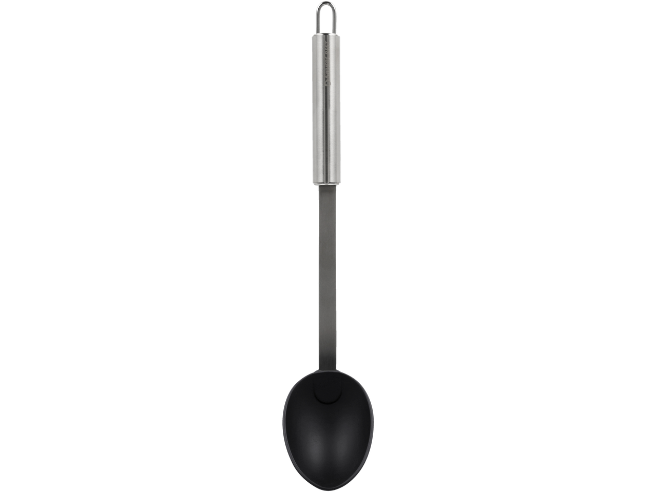 SilverCrest juodas serviravimo šaukštas su nerūdijančio plieno rankena