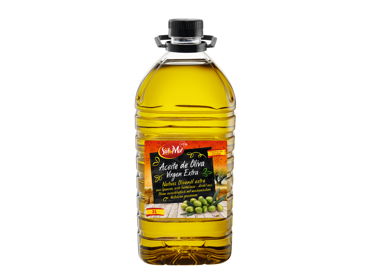 Sol-Mar natives Olivenöl extra, 3L Flasche.