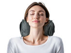 Žena se opušta sa SENSIPLAST® Shiatsu masažnim jastukom