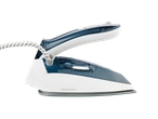 Ferro a vapor SILVERCREST branco e azul com cabo têxtil