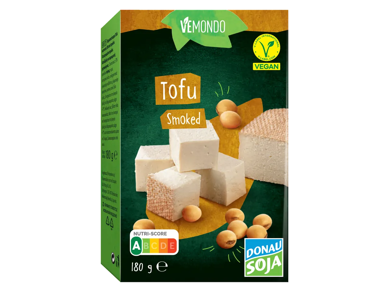 Vemondo füstölt tofu és Donau Soja: vegán termék.