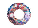 Inflatable swim ring featuring Spider-Man, Miles Morales, and Ghost-Spider characters with 'Spidey and His Amazing Friends' text.