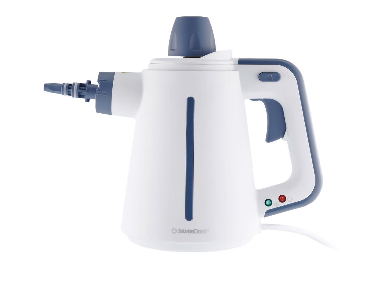 Silvercrest® φορητός ατμοκαθαριστής σε λευκό και μπλε