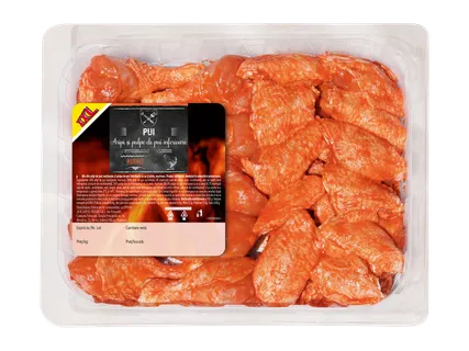 Aripi și pulpe de pui inferioare,marinate