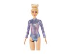 Barbie gymnast doll in a shimmering leotard.