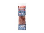 A package of Dulano Chilli Kabanossi pork sausages.