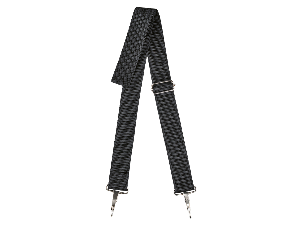 Curea de umăr neagră reglabilă pentru geanta de scule PARKSIDE cu cârlige metalice