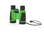 Green and black binoculars with a neck strap, featuring 'Outdoor ADVENTURE' text.