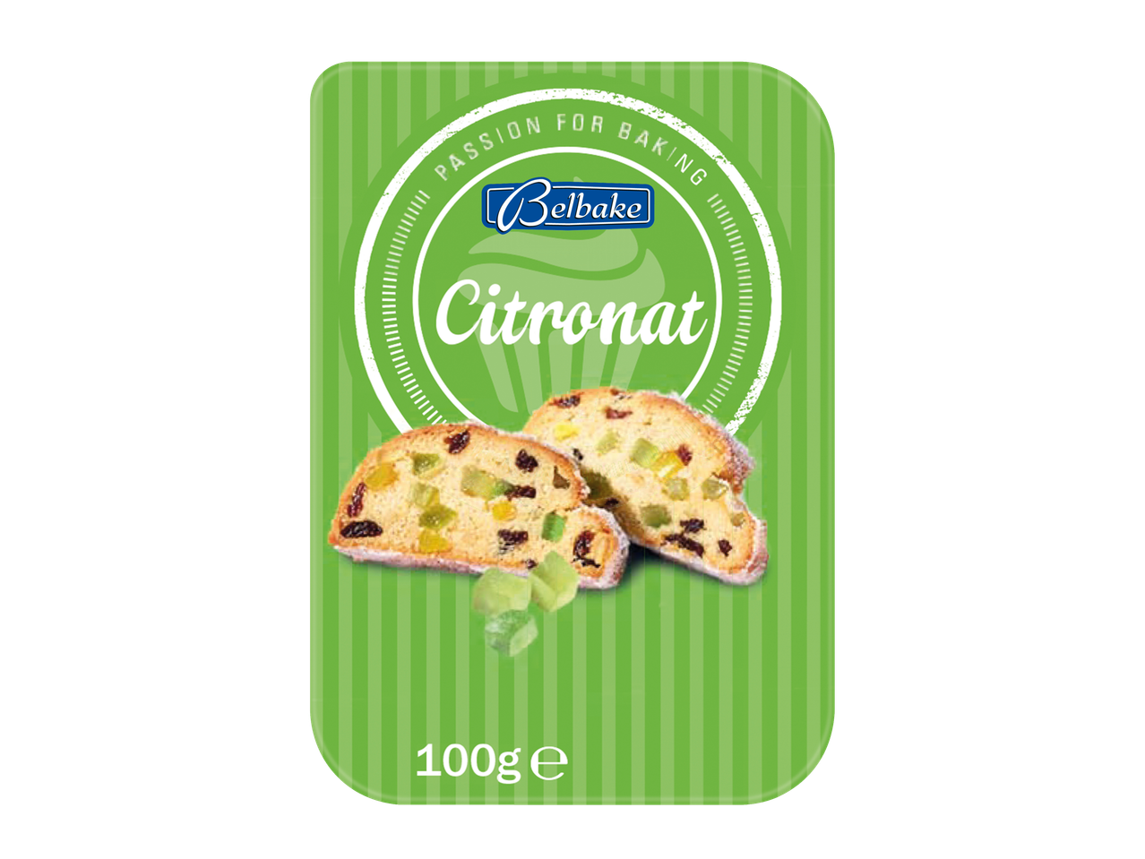 Bellbake Citronat: 100 g kanēta augļu štolē.