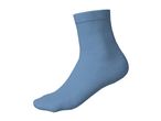 Single light blue ankle sock with ribbed texture