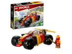 Ninjago Kai's Ninja Race Car EVO toy set with a red and gold car and minifigure.