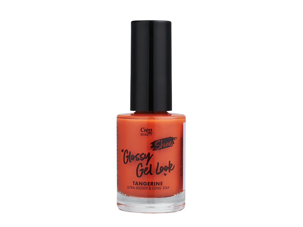 Cien Beauty Glossy Gel Look nagų lakas, mandarinų spalvos.