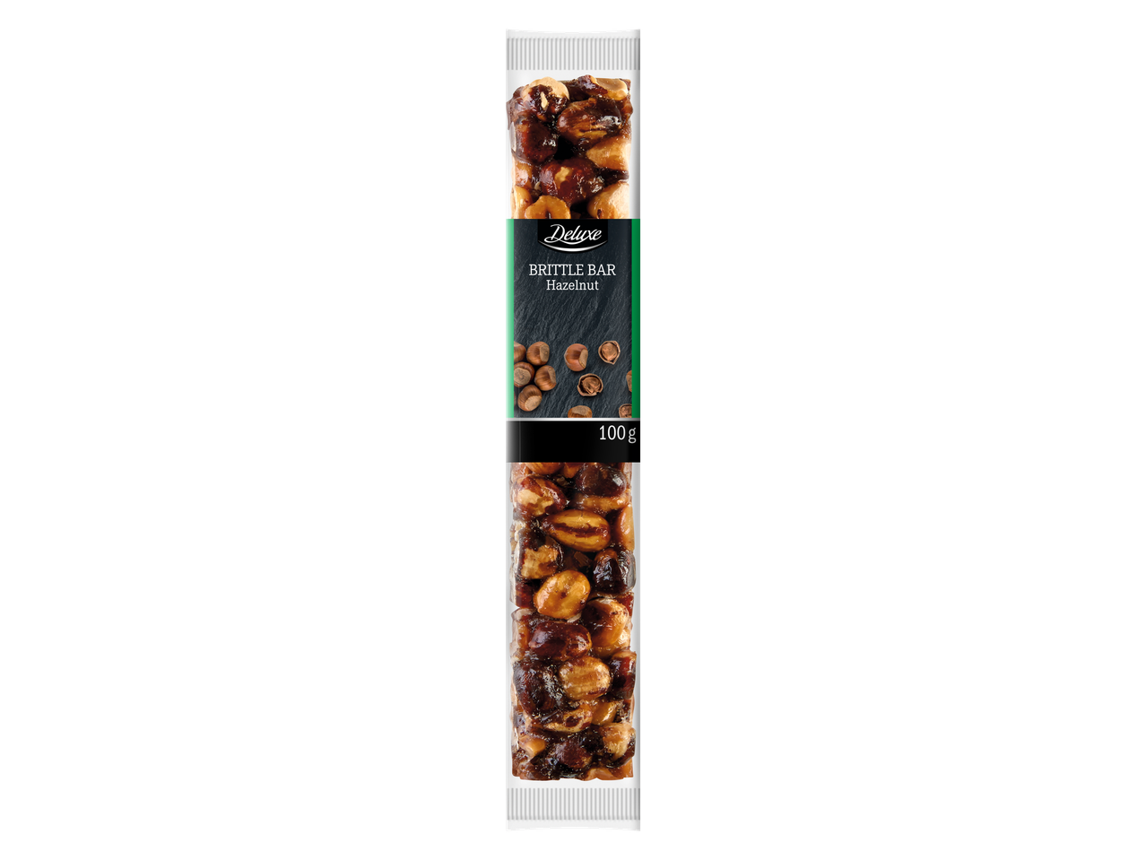 Deluxe sarapuupähkli-pähklikommibatoon, 100g