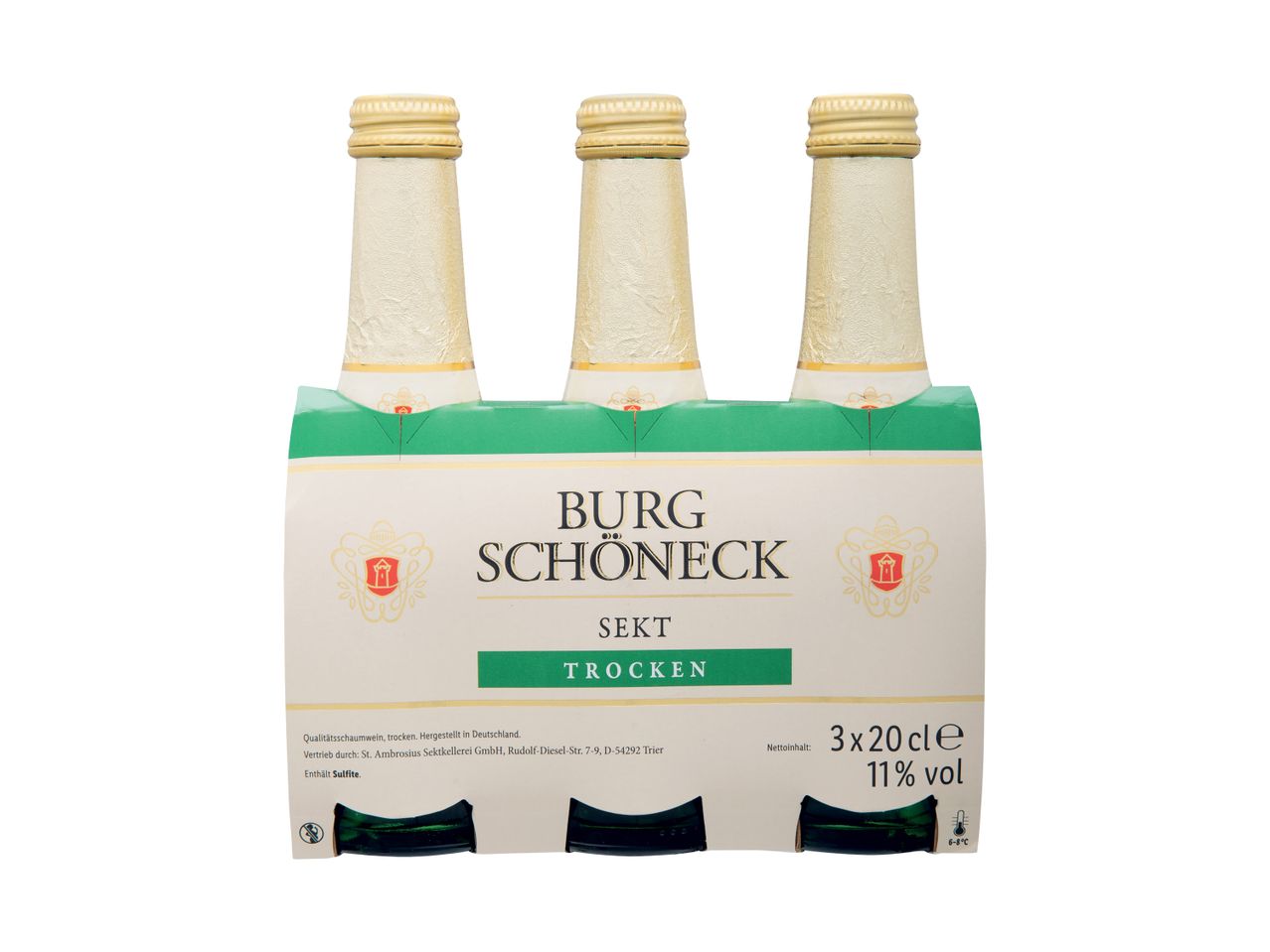 Įjungti viso ekrano vaizdą: Putojantis sausas vynas „Burg Schöneck Sekt trocken“ – vaizdas 1