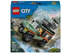 LEGO City 60447 Off-Road Mountain Truck, зелен джип с лебедка и фигурка на шофьор.