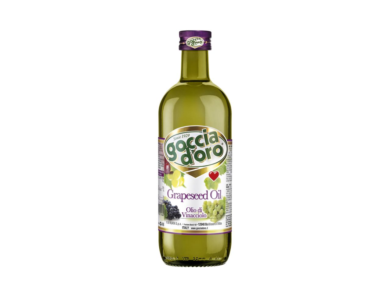 Pudel Goccia d'oro viinamarjaseemneõli.