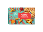 Snack Box met pizzasalami, mozzarellasticks, tomaat- & rode paprikadip en cocktaildip.