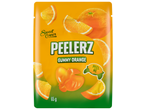 Sweet Corner Peelerz Gummy Orange gumicukor narancsszeletekkel és egész narancsokkal.