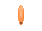 Prancha de paddle Crivit laranja com logótipo branco e caixa de quilha preta