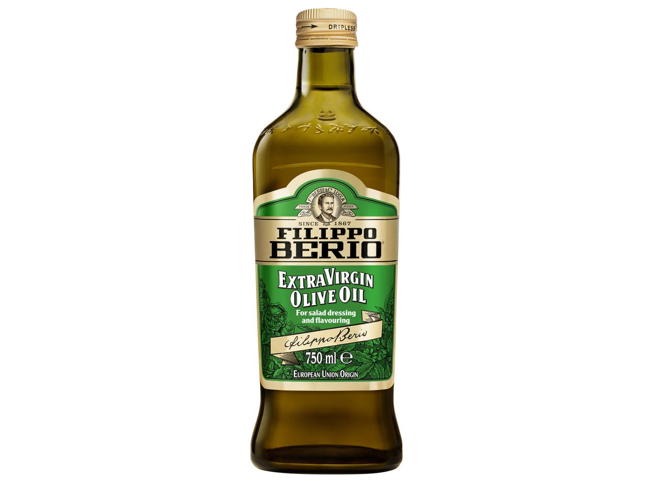 Бутилка маслиново масло с марка Filippo Berio, 750 ml/опаковка.