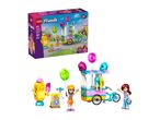 Lego Friends Ice Cream & Balloon Stand set with two figures and 107 pieces.