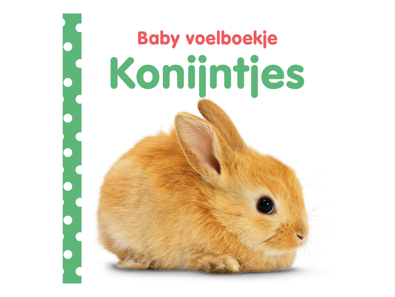 Baby voelboekje met een schattig konijntje op de voorkant.