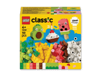 LEGO Classic Set mit 150 Teilen, darunter ein Avocado, Cupcake und Wassermelonen-Eis am Stiel.