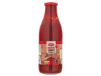 Garrafa de polpa de tomate Baresa, sem adição de sal, com rótulo Nutri-Score.