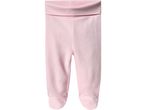Pantaloncini rosa per neonati con piedi.