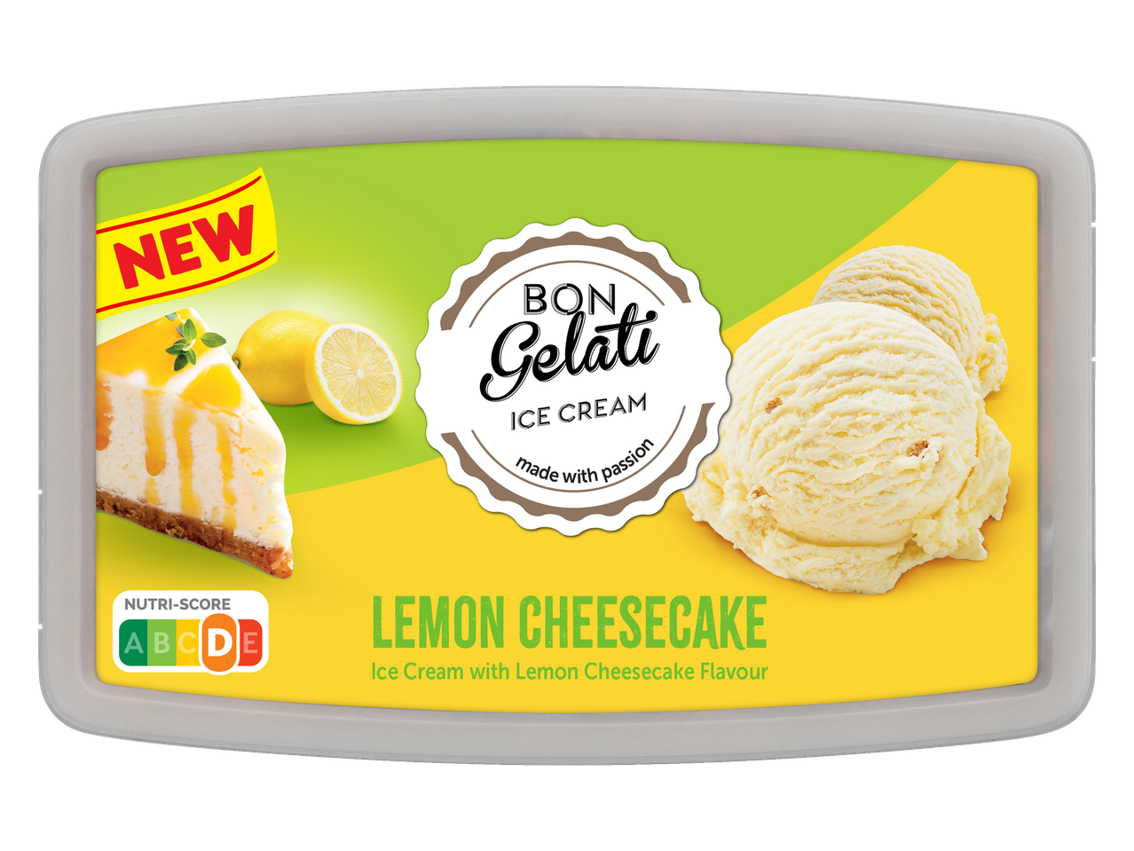 Novi Bon Gelati sladoled od limuna i sira.