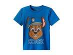 A blue Paw Patrol t-shirt featuring Chase.