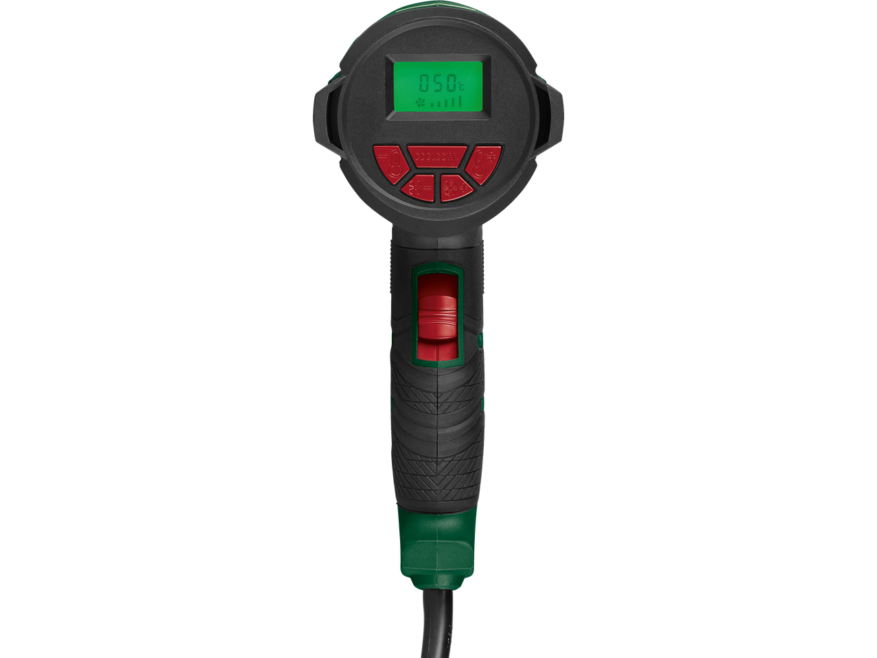 Digitalna pištola na vroč zrak z zaslonom in kontrolami