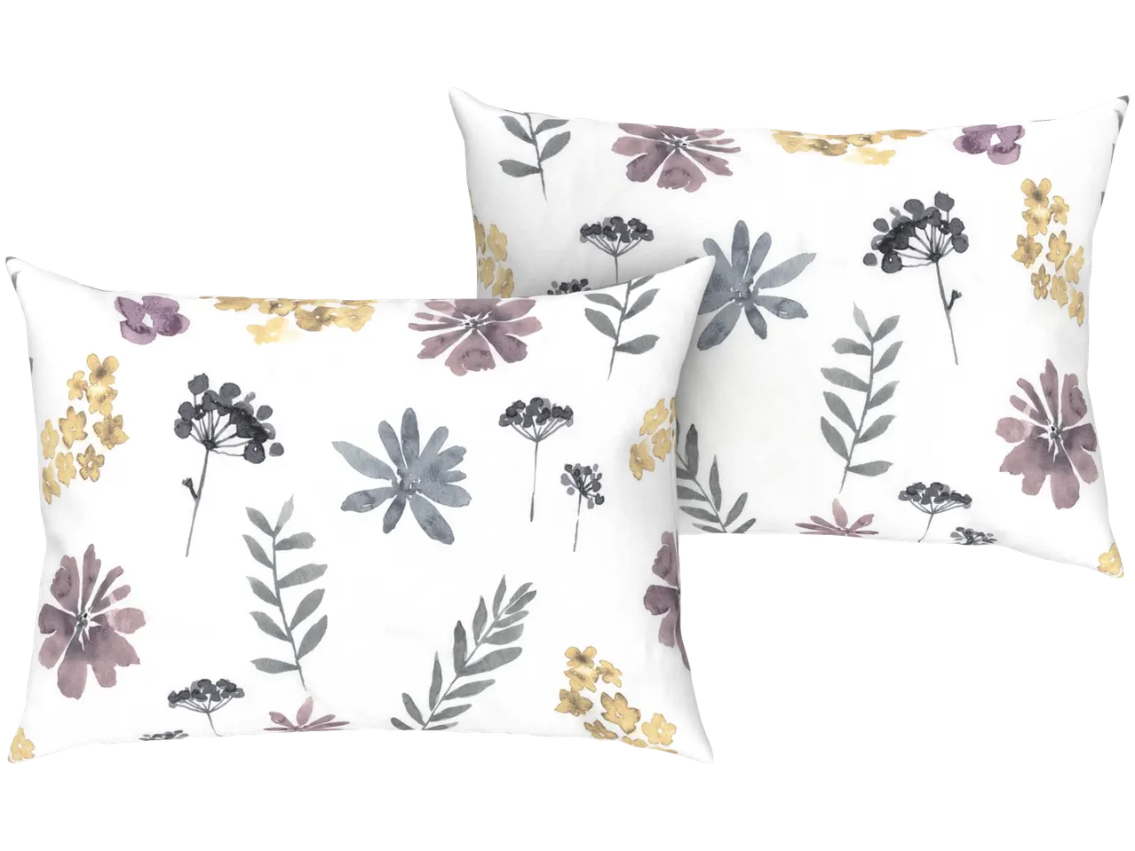 Μαξιλάρια με floral σχέδιο σε στυλ ακουαρέλας.
